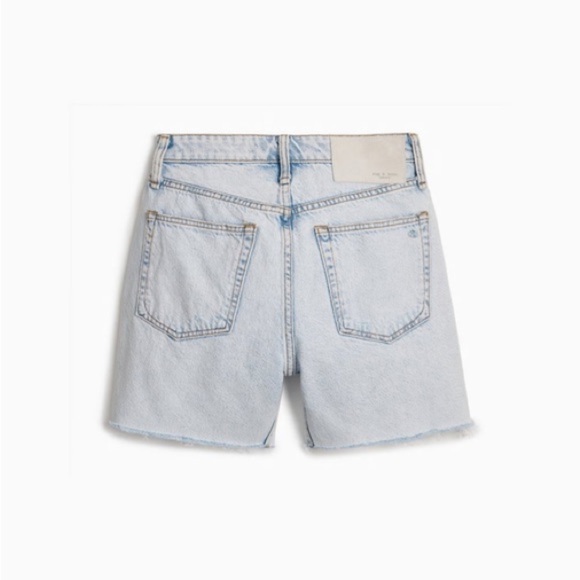 Rag & Bone “Maya High Rise Midi Short in Nevada Blue” -24 - Picture 5 of 10